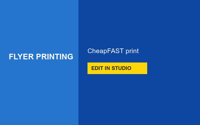 Flyer Printing Design Studio Sale shout