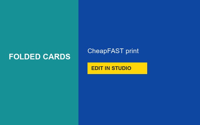 Folded Cards Design Studio Name bar