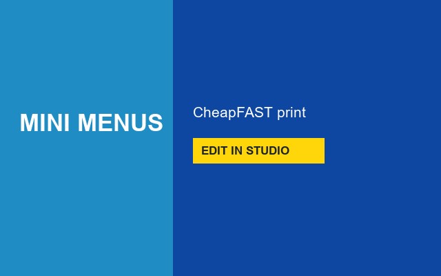 Mini Menus Design Studio Cover