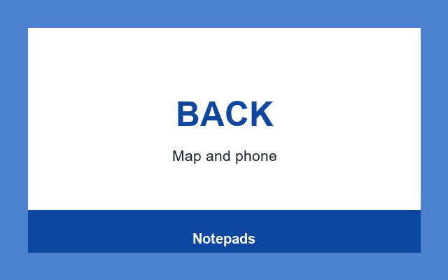 Notepads Design Studio Back panel