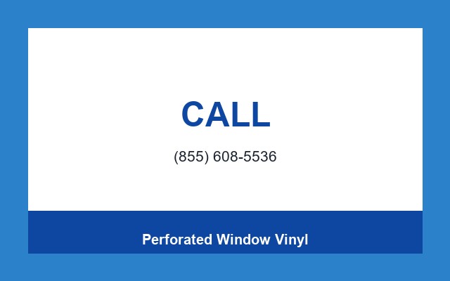 Perforated Window Vinyl Design Studio Phone bar