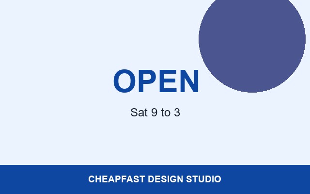 Postcard Printing Design Studio Hours pill