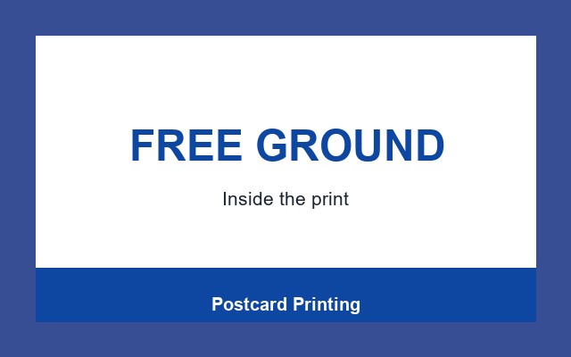 Postcard Printing Design Studio Footer band