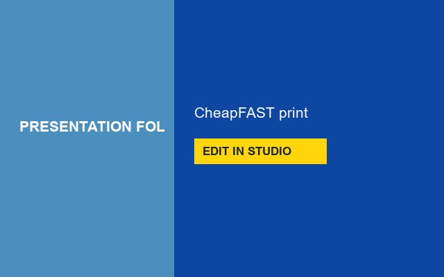 Presentation Folders Design Studio Cover
