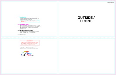 Brochure - 11inx17 Inches - Halffold - Then - Half - 8.5 x 5.5 - Outside