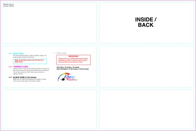 Brochure - 12inx18 Inches - Half - Trifold - Inside