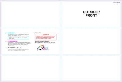 Brochure - 12inx18 Inches - Half - Trifold - Outside