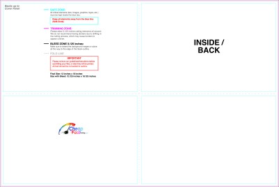 Brochure - 12inx18 Inches - Halffold - Then - Half - Inside