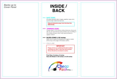 Brochure - 6inx9 Inches - Trifold - Inside