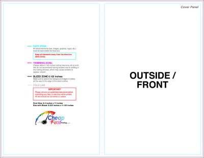 Brochure - 8.5inx11 Inches - Halffold - Outside
