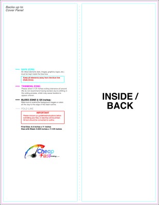 Brochure - 8.5inx11 Inches - Panelfold - Inside