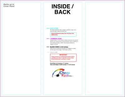 Brochure - 8.5inx11 Inches - Trifold - Inside