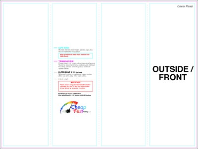 Brochure - 9inx12 Inches - Accordion - Outside