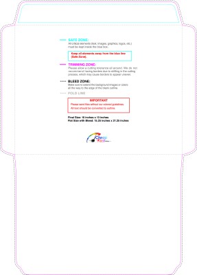 Envelope - 10inx13 Inches - Booklet Inside