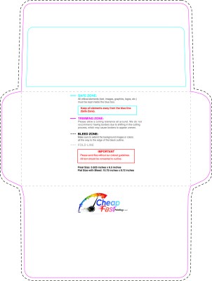 Envelope - 3.625inx6.5 Inches - Remittance Long Flap Inside
