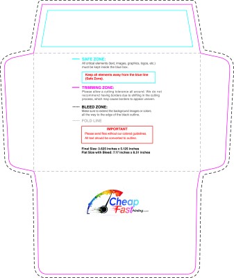 Envelope - 3.625 x 5.125 Invitation Inside
