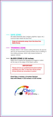 Flyer - 4inx9 Inches - V