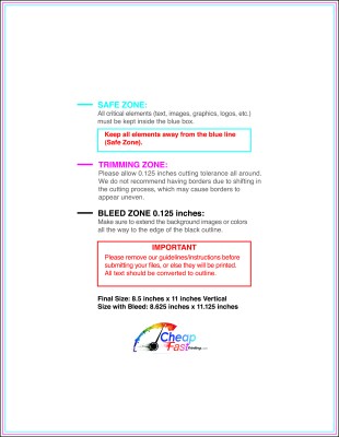 Letterhead - 8.5inx11 Inches - V