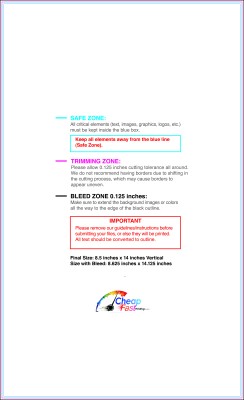 Letterhead - 8.5inx14 Inches - V