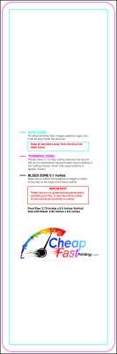 Postcard - 2.75inx8.5 Inches - V - Round