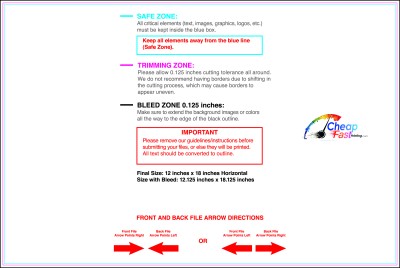 Template - 12inx18 Inches - H
