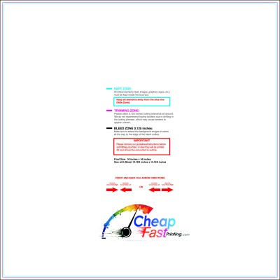 Template - 14inx14 Inches