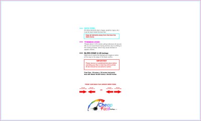 Template - 18inx30 Inches - H