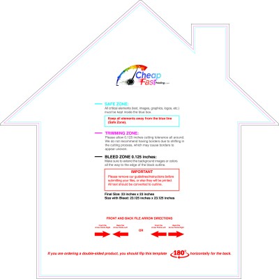 Template - House - 23inx23 Inches - R