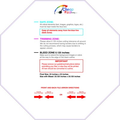 Template - Octagon - 23inx23 Inches