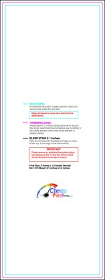 Bookmark 2inx5.5in V Download Template Guideline - Bookmarks
