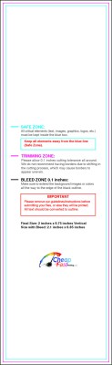 Bookmark 2inx6.75in V Download Template Guideline - Bookmarks
