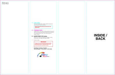 Brochure 11inx17in Accordion Inside Download Template Guideline - Brochures