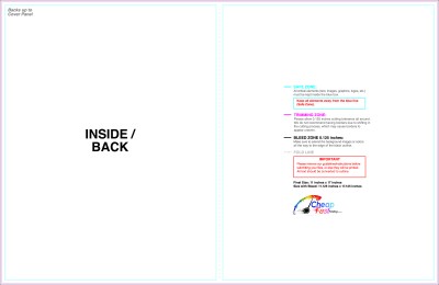 Brochure 11inx17in Halffold Inside Download Template Guideline - Brochures