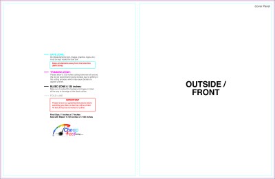 Brochure 11inx17in Halffold Outside Download Template Guideline - Brochures
