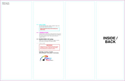 Brochure 11inx17in Rollfold Inside Download Template Guideline - Brochures