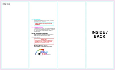 Brochure 8.5inx14in Accordion Inside Download Template Guideline - Brochures