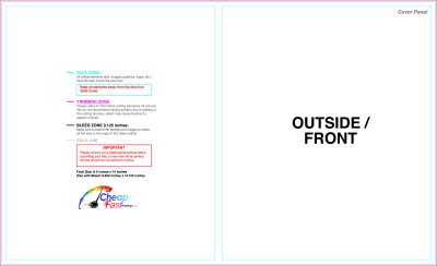 Brochure 8.5inx14in Halffold Outside Download Template Guideline - Brochures
