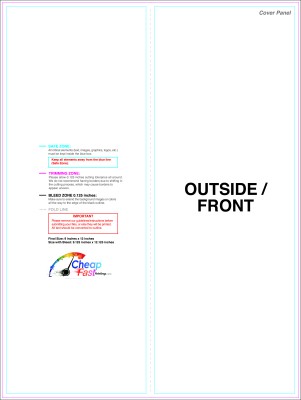 Brochure 9inx12in Panelfold Outside Download Template Guideline - Brochures