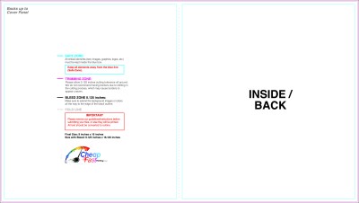 Brochure 9inx16in Halffold Inside Download Template Guideline - Brochures