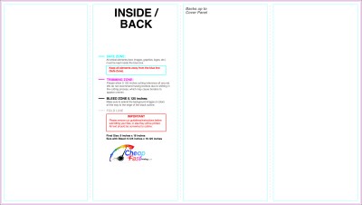 Brochure 9inx16in Reverse Parallelfold Inside Download Template Guideline - Brochures