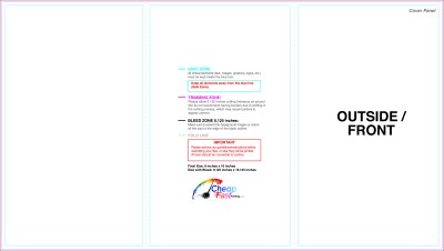 Brochure 9inx16in Trifold Outside Download Template Guideline - Brochures