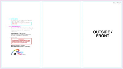 Brochure 9inx16in Zfold Outside Download Template Guideline - Brochures