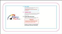 Businesscard 1.75inx3.5in H Round Download Template Guideline - Business Cards
