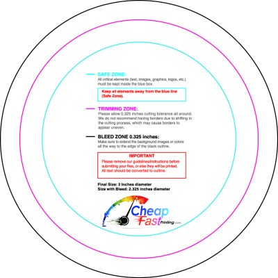 Template 2in Circle Download Template Guideline - Business Cards