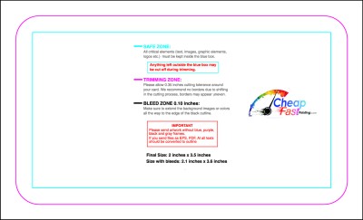 Template 2x3.5 Vertical Round Download Template Guideline - Business Cards