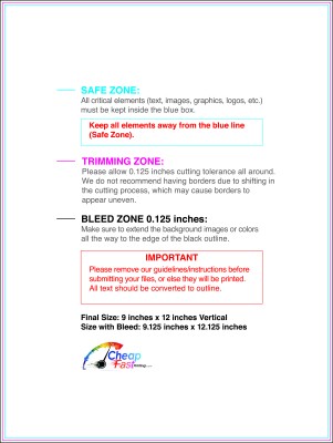 Color Copy 9inx12in V Download Template Guideline - Color Copies