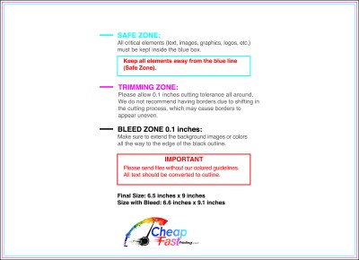 Eddm Eligible Postcard 6.5inx9in H Front Download Template Guideline - Eddm Postcards