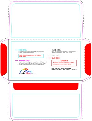 Envelope 3.625inx6.5in Remittance Long Flap Outside Download Template Guideline - Envelopes