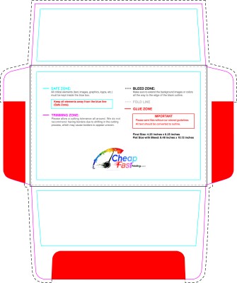 Envelope 4.25inx6.25in Invitation Outside Download Template Guideline - Envelopes