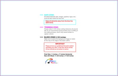 Flyer 11inx17in H Download Template Guideline - Flyers
